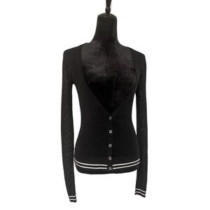 ✨Free With Purchase ✨ Cotton Blend Mesh-Knit Long Cardigan